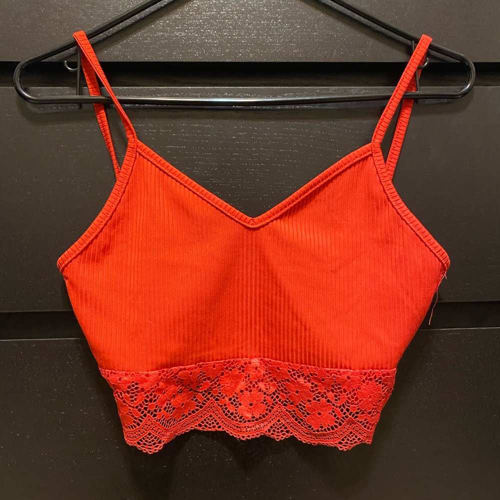 2 for $10 cropped lace tank tops